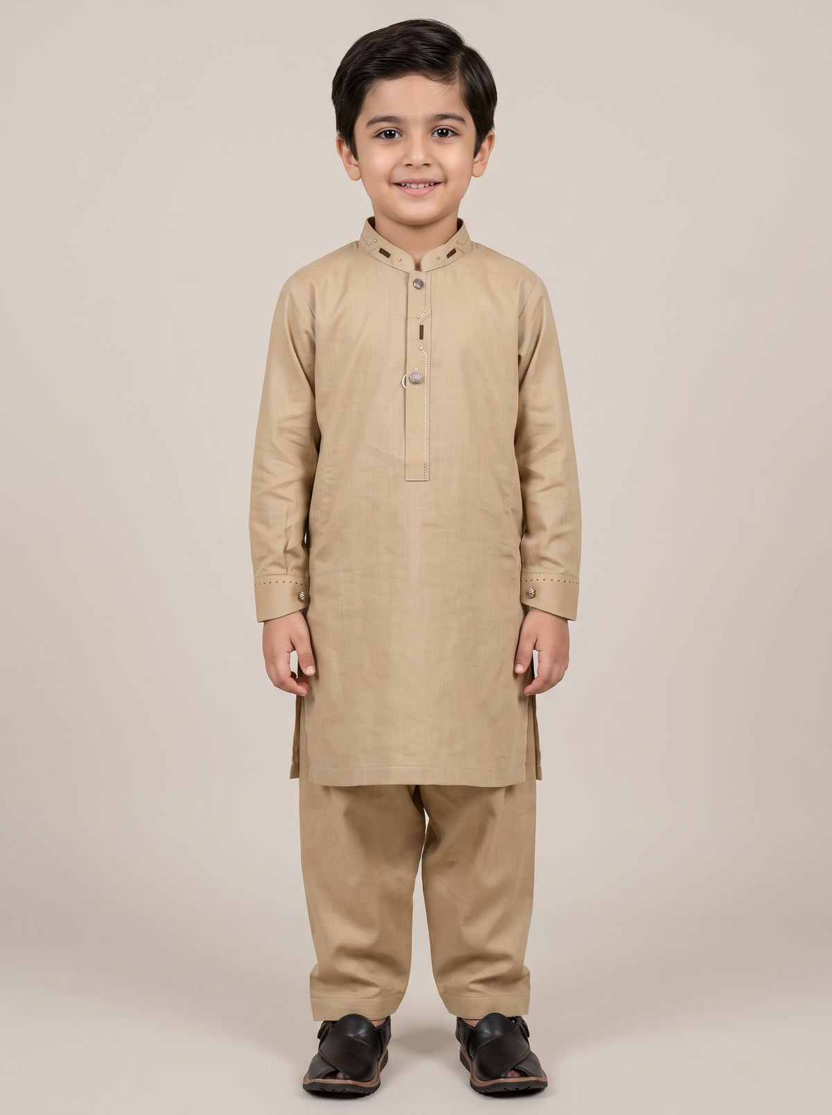 Kids Embroidered Kurta Pajama – Traditional Pakistani Outfit for Boys