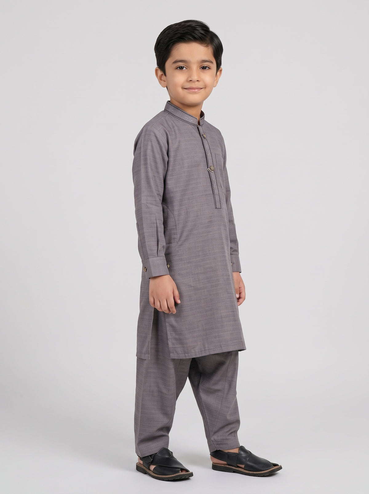 Kids Embroidered Kurta Pajama – Traditional Pakistani Outfit for Boys