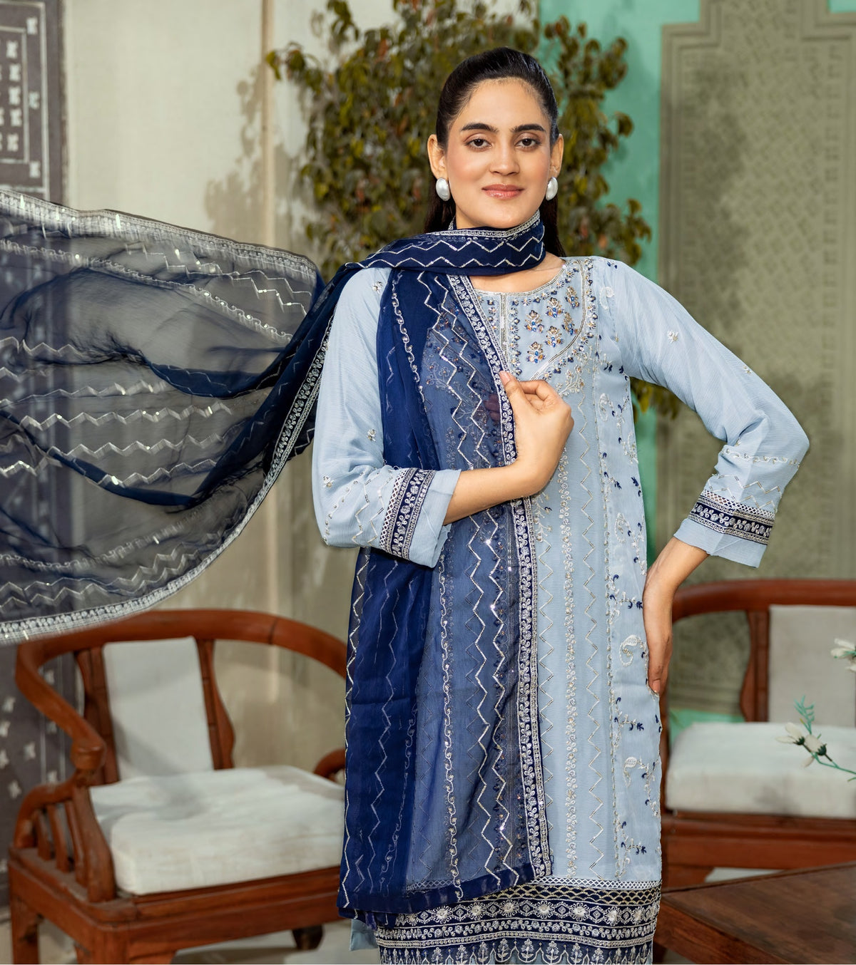 Abeer Luxury Handwork Gharara Collection 3-Piece