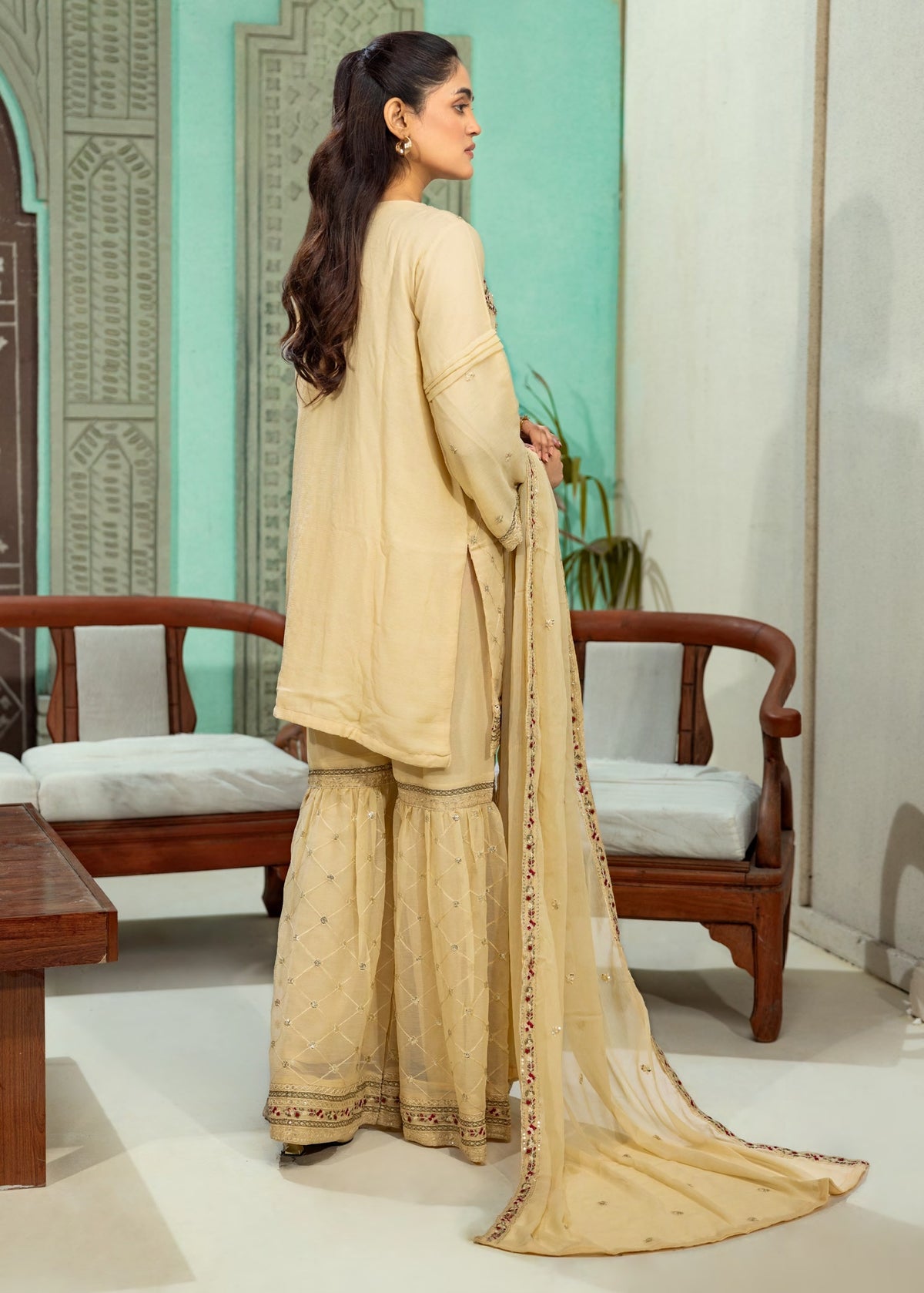 Abeer Luxury Handwork Gharara Collection 3-Piece