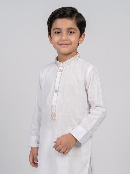 Kids Embroidered Kurta Pajama – Traditional Pakistani Outfit for Boys