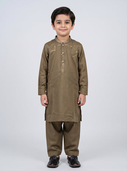 Kids Embroidered Kurta Pajama – Traditional Pakistani Outfit for Boys