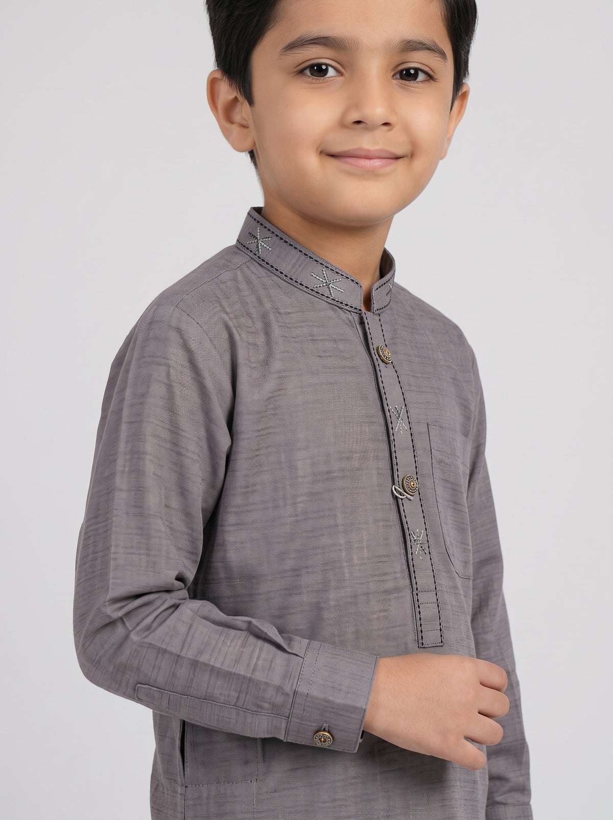 Kids Embroidered Kurta Pajama – Traditional Pakistani Outfit for Boys