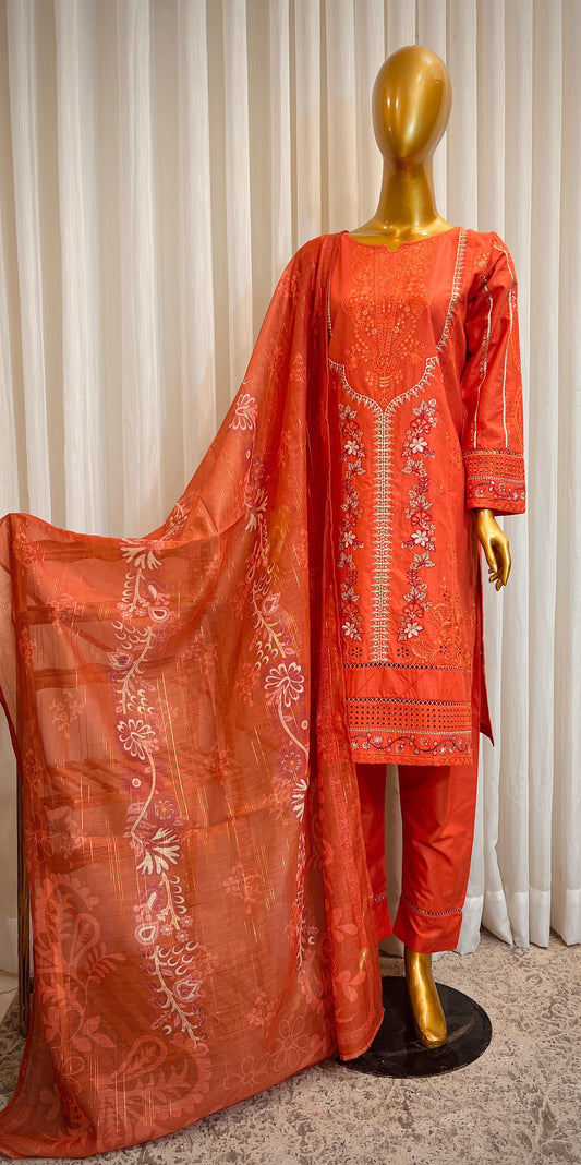 Pakistani Traditional 3 Pcs Suit