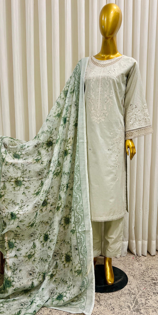 Pakistani Traditional 3 Pcs Suit