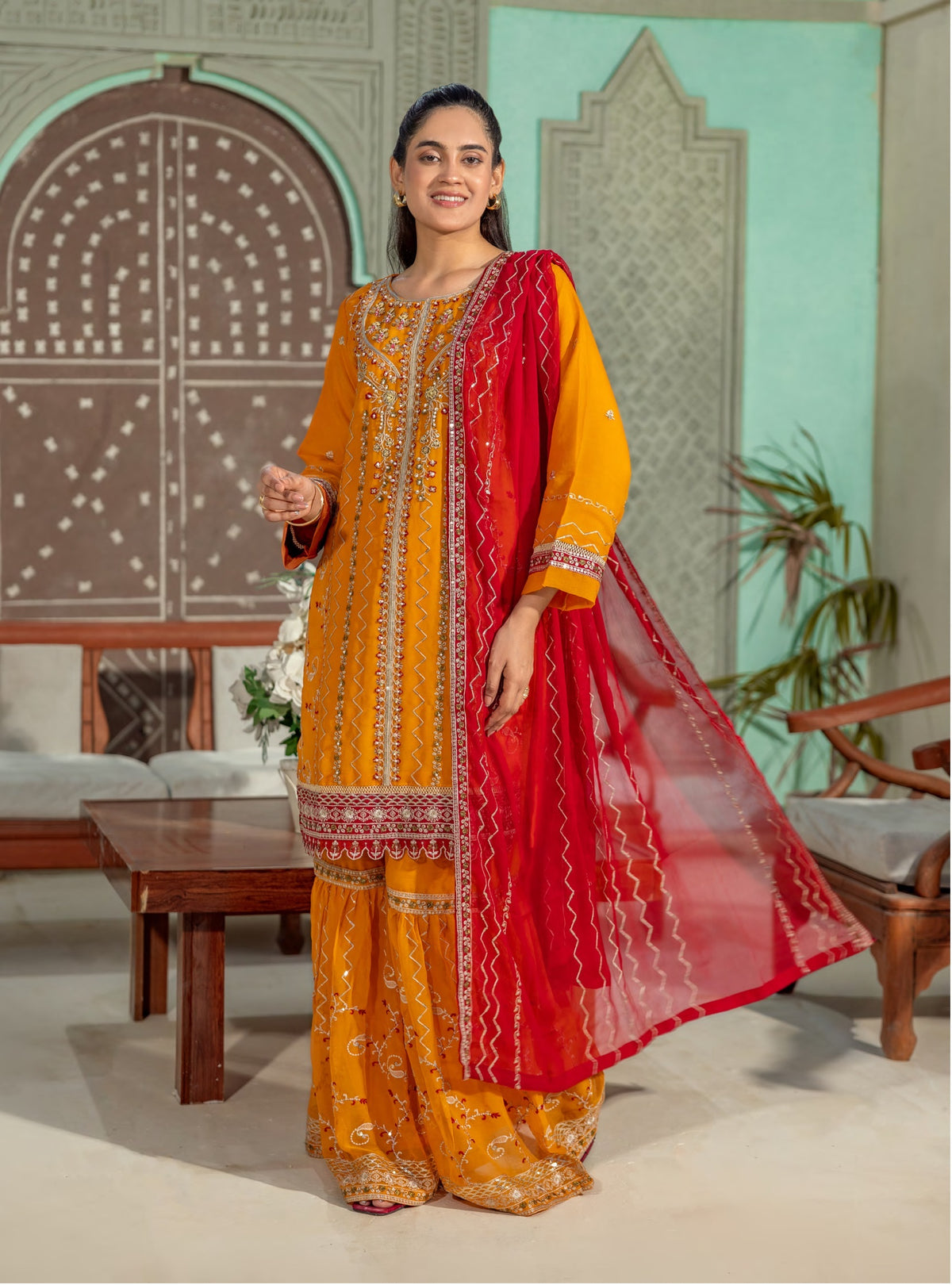 Abeer Luxury Handwork Gharara Collection 3-Piece