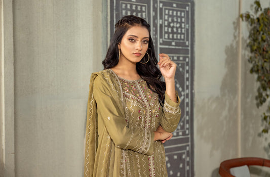 Abeer Luxury Handwork Gharara Collection 3-Piece