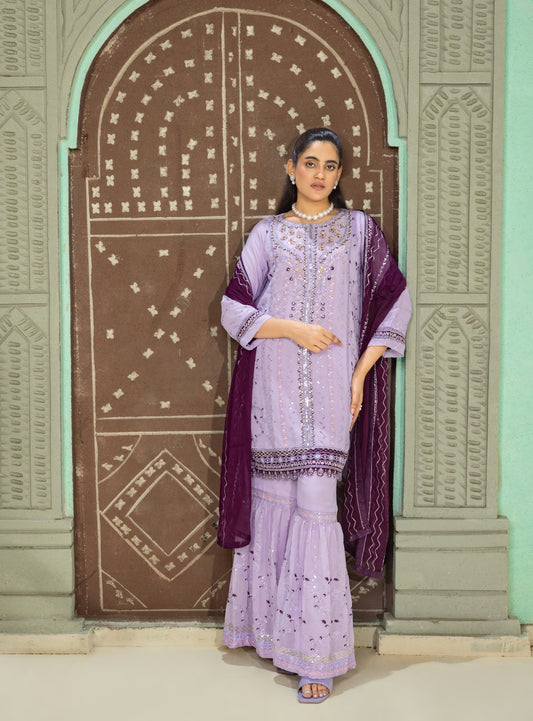 Abeer Luxury Handwork Gharara Collection 3-Piece