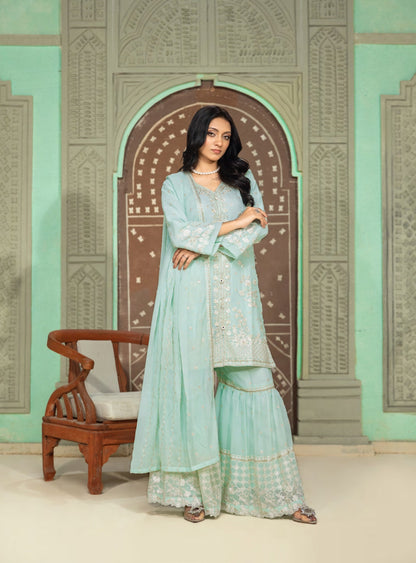 Abeer Luxury Handwork Gharara Collection 3-Piece