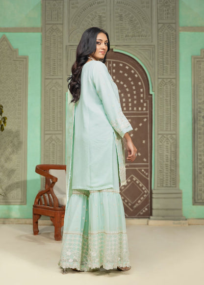Abeer Luxury Handwork Gharara Collection 3-Piece