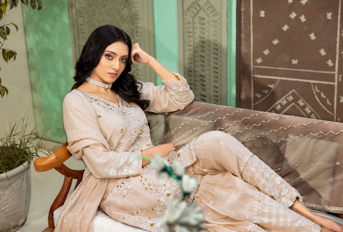 Abeer Luxury Handwork Gharara Collection 3-Piece