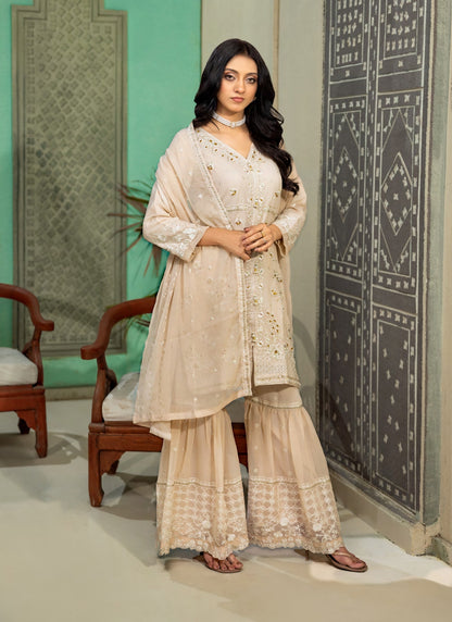 Abeer Luxury Handwork Gharara Collection 3-Piece