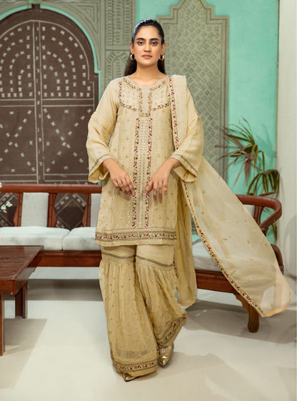 Abeer Luxury Handwork Gharara Collection 3-Piece