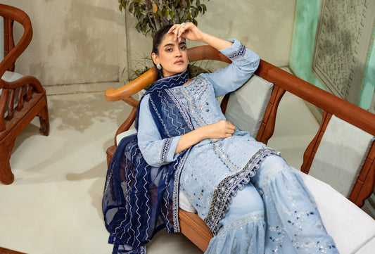 Abeer Luxury Handwork Gharara Collection 3-Piece